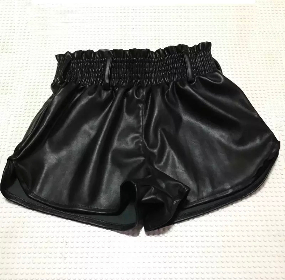 High Waist Faux Leather Shorts | Shaks Boutique