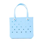 Croc Bogg Washable Beach Bag - Light Blue Plain